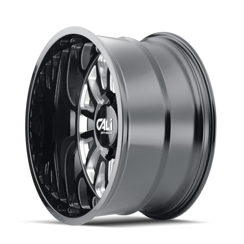Picture of Cali Off-Road 9110 Summit 22x12 / 8x180 BP / -51mm Offset / 124.1mm Hub Gloss Black Milled Wheel