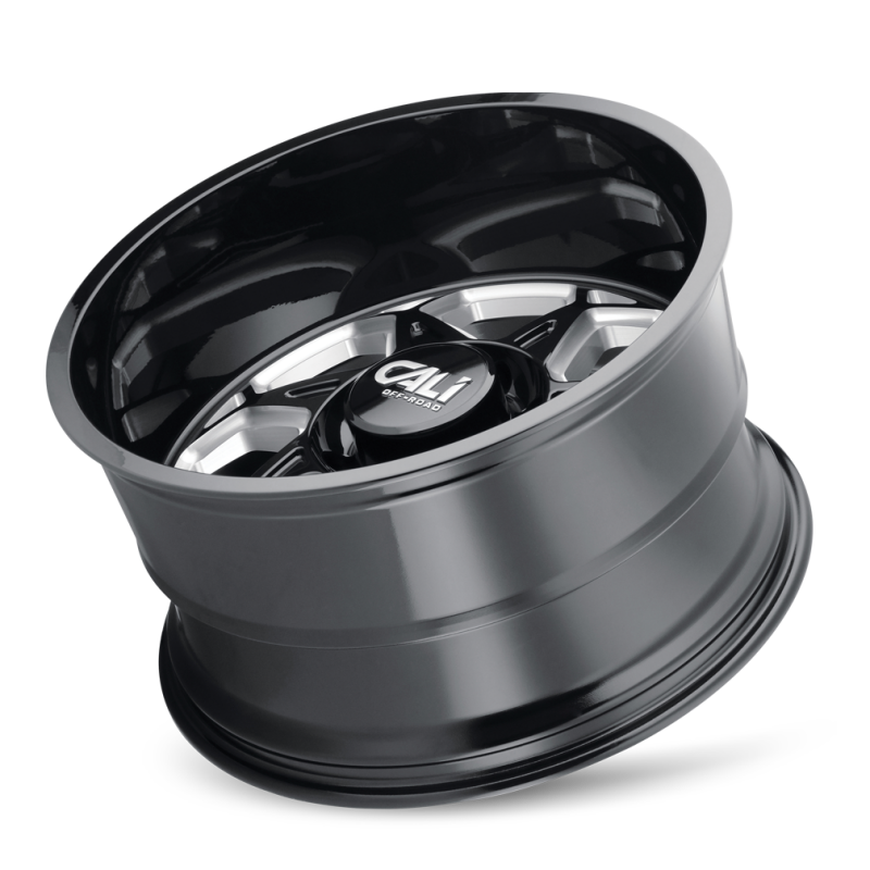 Picture of Cali Off-Road 9111 Sevenfold 20x12 / 6x135 BP / -51mm Offset / 87.1mm Hub Gloss Black Milled Wheel