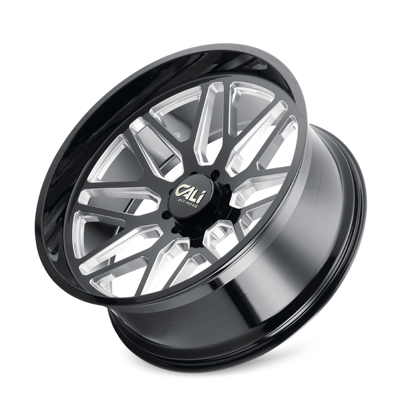 Picture of Cali Off-Road 9115 Invader 20x10 / 8x170 BP / -25mm Offset / 125.2mm Hub Gloss Black Milled Wheel