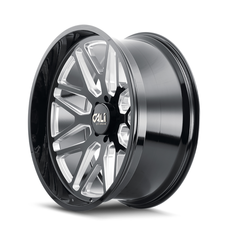 Picture of Cali Off-Road 9115 Invader 20x10 / 8x170 BP / -25mm Offset / 125.2mm Hub Gloss Black Milled Wheel