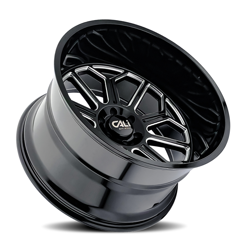 Picture of Cali Off-Road 9117 Auburn 20x10 / 6x139.7 BP / -25mm Offset / 106mm Hub Gloss Black Milled Wheel