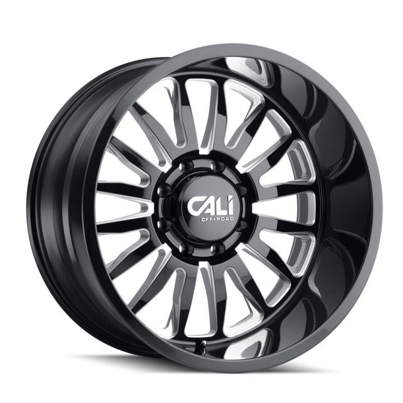 Picture of Cali Off-Road 9110 Summit 20x9 / 8x180 BP / 0mm Offset / 124.1mm Hub Gloss Black Milled Wheel