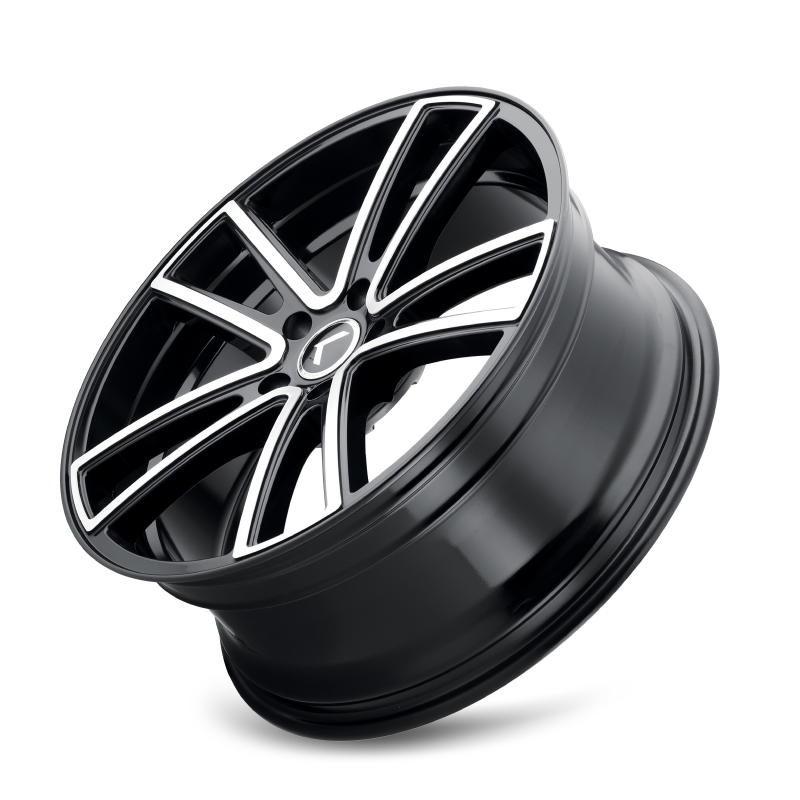 Picture of Kraze KR190 Lusso 22x8.5 / 5x120 BP / 38mm Offset / 74.1mm Hub Gloss Black Machined Wheel