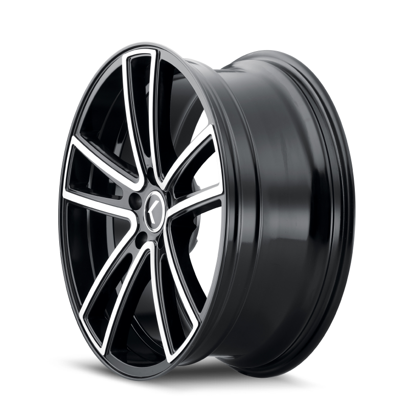 Picture of Kraze KR190 Lusso 22x8.5 / 5x114.3 BP / 38mm Offset / 72.62mm Hub Gloss Black Machined Wheel