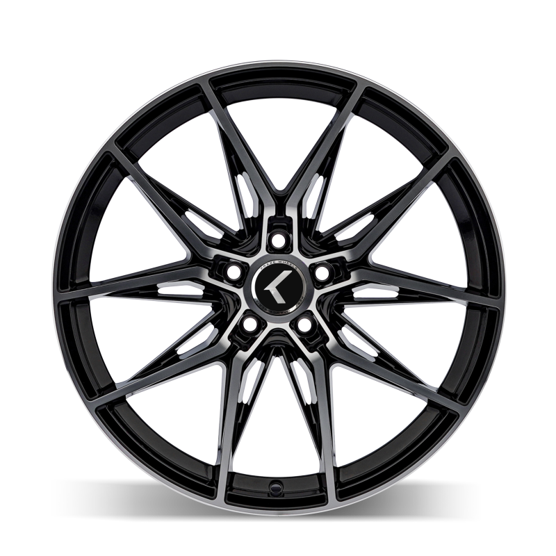 Picture of Kraze KR196 Evolve 20x9 / 5x112 BP / 35mm Offset / 66.56mm Hub Gloss Black Machined Wheel