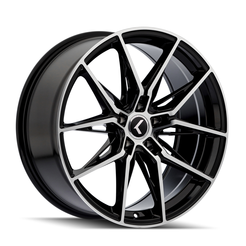 Picture of Kraze KR196 Evolve 19x8.5 / 5x120 BP / 30mm Offset / 72.56mm Hub Gloss Black Machined Wheel