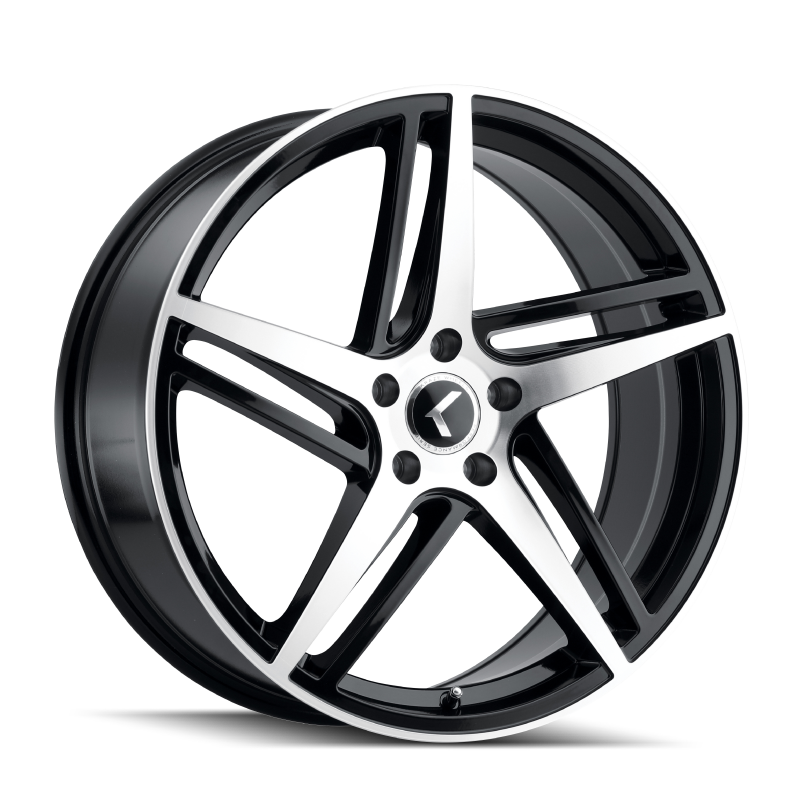 Picture of Kraze KR195 Milano 20x8.5 / 5x114.3 BP / 38mm Offset / 72.62mm Hub Gloss Black Machined Wheel