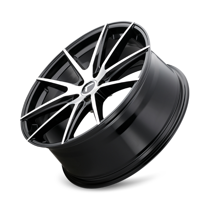 Picture of Kraze KR193 Turismo 18x8 / 5x120 BP / 40mm Offset / 74.1mm Hub Gloss Black Machined Wheel