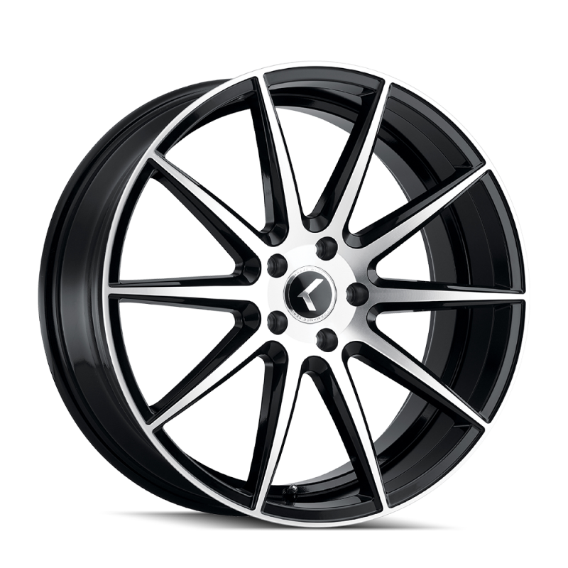 Picture of Kraze KR194 Cosmos 18x8 / 5x120 BP / 40mm Offset / 74.1mm Hub Gloss Black Machined Wheel