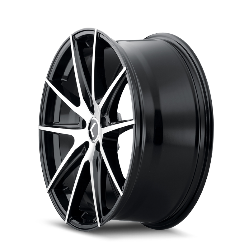 Picture of Kraze KR193 Turismo 18x8 / 5x120 BP / 40mm Offset / 74.1mm Hub Gloss Black Machined Wheel