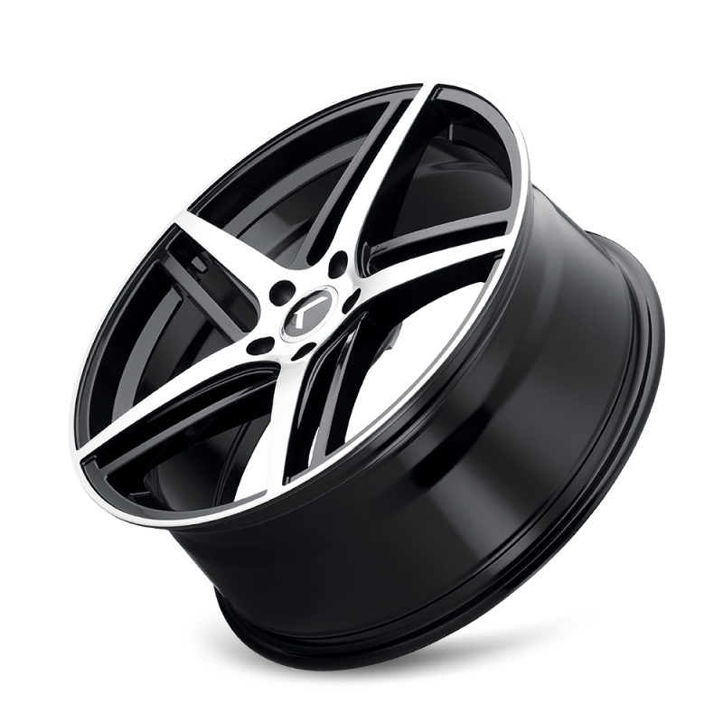 Picture of Kraze KR195 Milano 20x8.5 / 5x114.3 BP / 38mm Offset / 72.62mm Hub Gloss Black Machined Wheel