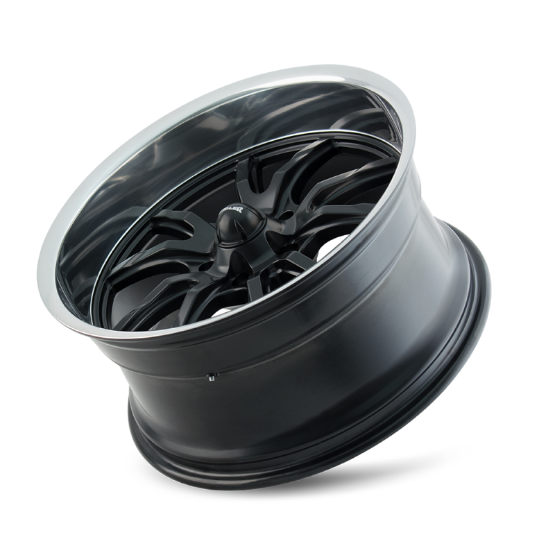 Picture of Ridler 650 18x9.5 / 5x127 BP / 0mm Offset / 83.82mm Hub Matte Black Polished Wheel