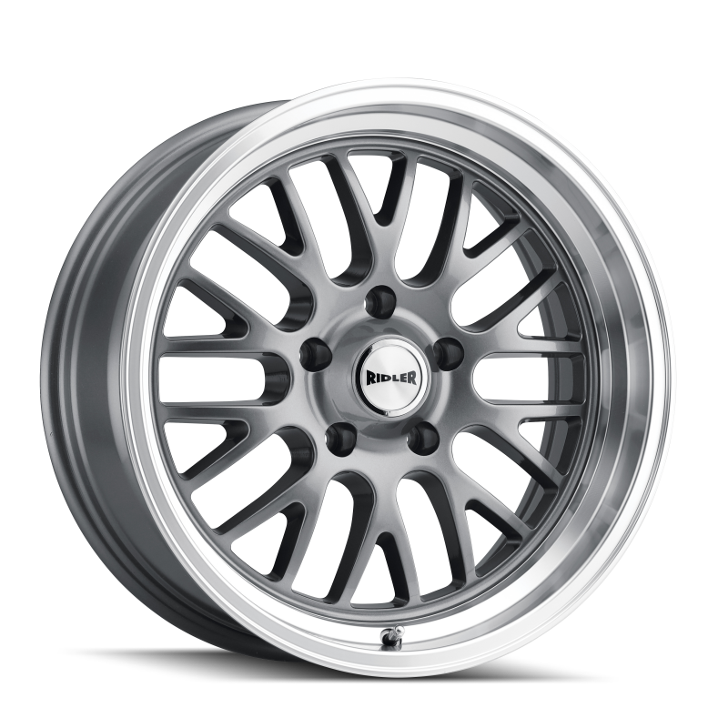 Picture of Ridler 607 20x10 / 5x127 BP / 0mm Offset / 83.82mm Hub Gloss Grey Machined Wheel