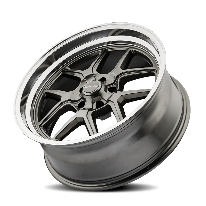 Picture of Ridler 610 20x10 / 5x120.65 BP / 0mm Offset / 83.82mm Hub Gloss Grey Polished Wheel