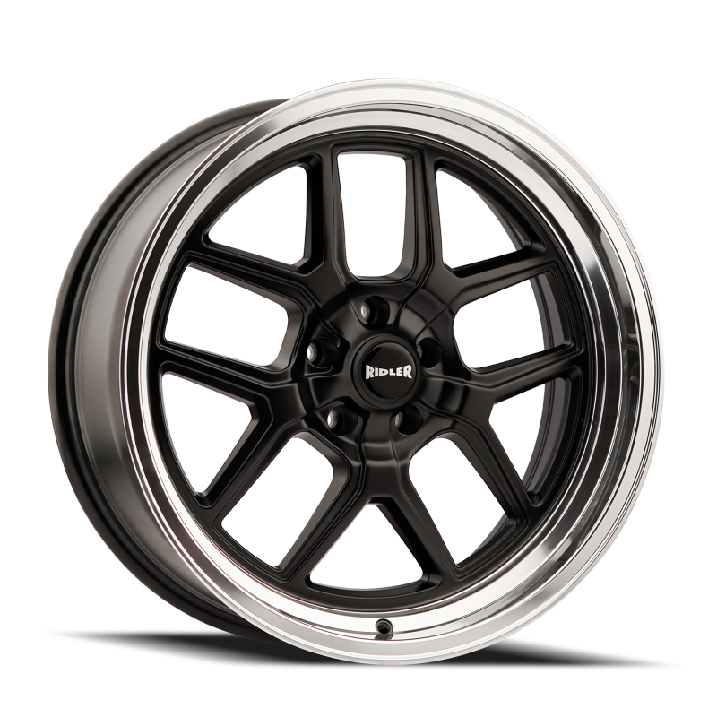 Picture of Ridler 610 20x10 / 5x120.65 BP / 0mm Offset / 83.82mm Hub Matte Black Polished Wheel