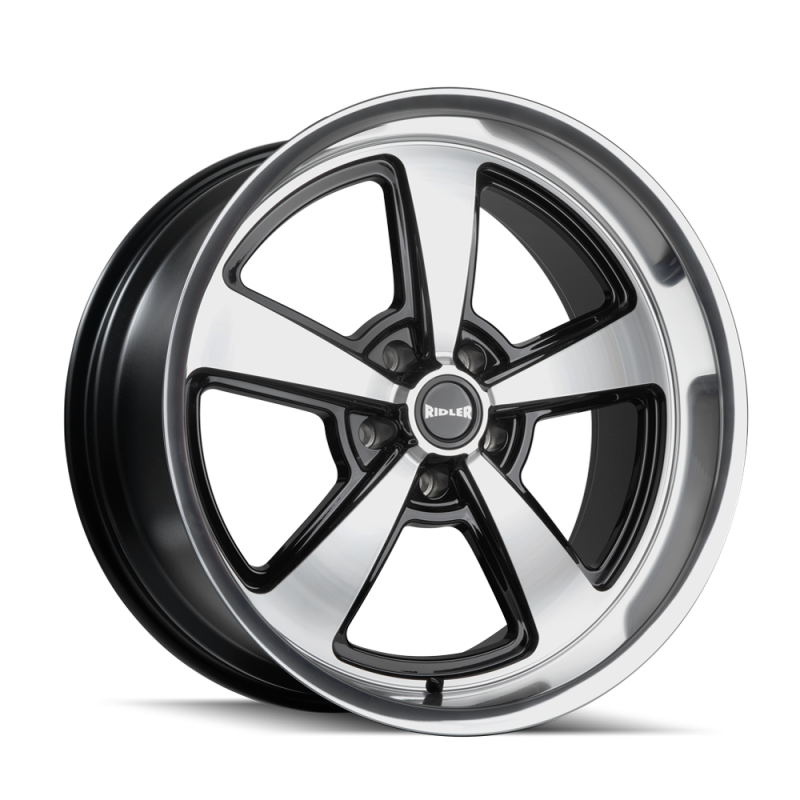 Picture of Ridler 652 20x10 / 5x120.65 BP / 0mm OS / 83.82mm Hub Gls Blk w/ Diamond Cut Face & Lip Wheel