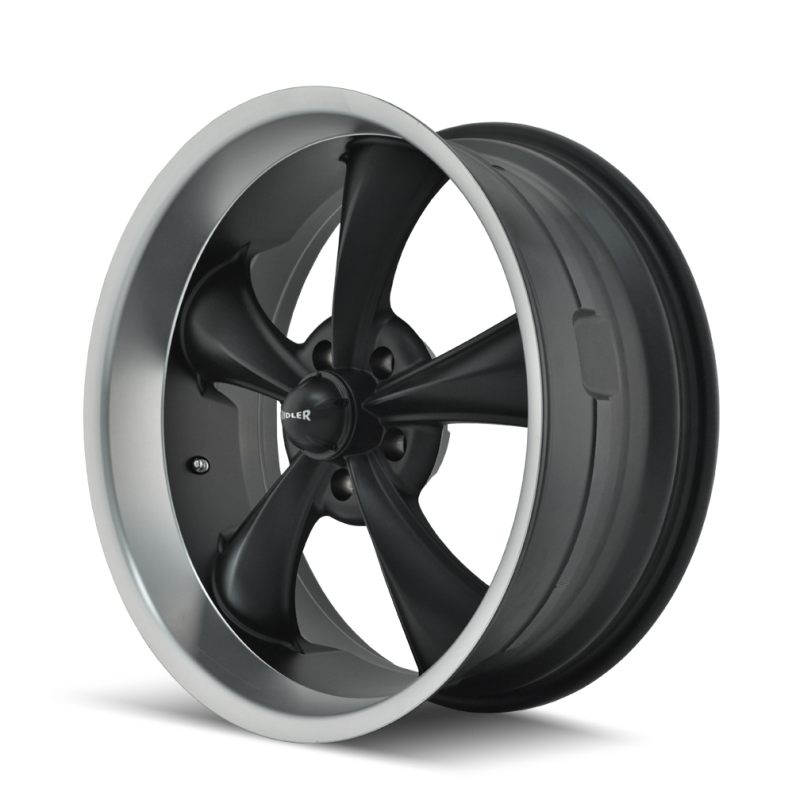 Picture of Ridler 695 22x9 / 5x120.65 BP / 0mm Offset / 83.82mm Hub Matte Black Machined Wheel