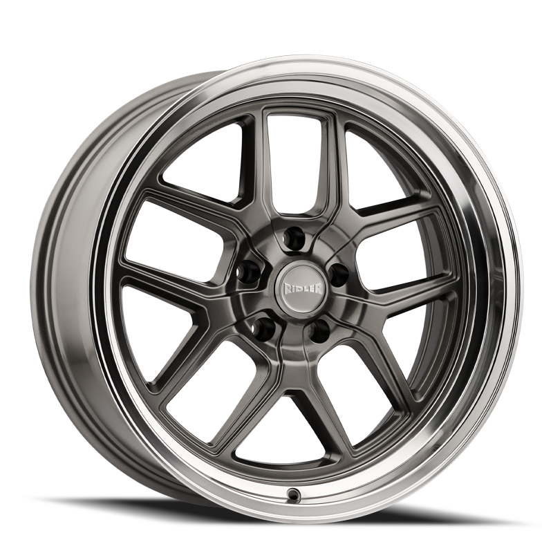 Picture of Ridler 610 20x8.5 / 5x114.3 BP / 0mm Offset / 83.82mm Hub Gloss Grey Polished Wheel