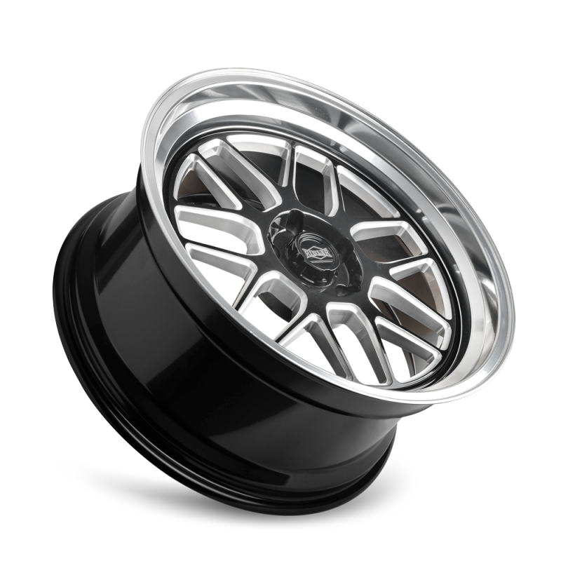 Picture of Ridler 611 20x8.5 / 5x127 BP / 0mm Offset / 83.82mm Hub Gls Blk Mill w/ Diamond Cut Lip Wheel