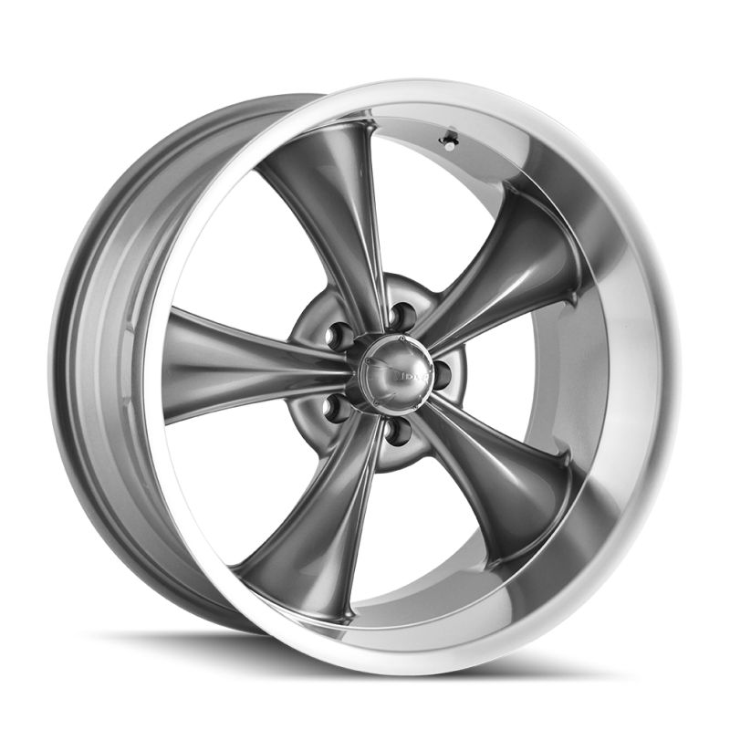 Picture of Ridler 695 17x8 / 5x114.3 BP / 0mm Offset / 83.82mm Hub Gloss Grey Machined Wheel