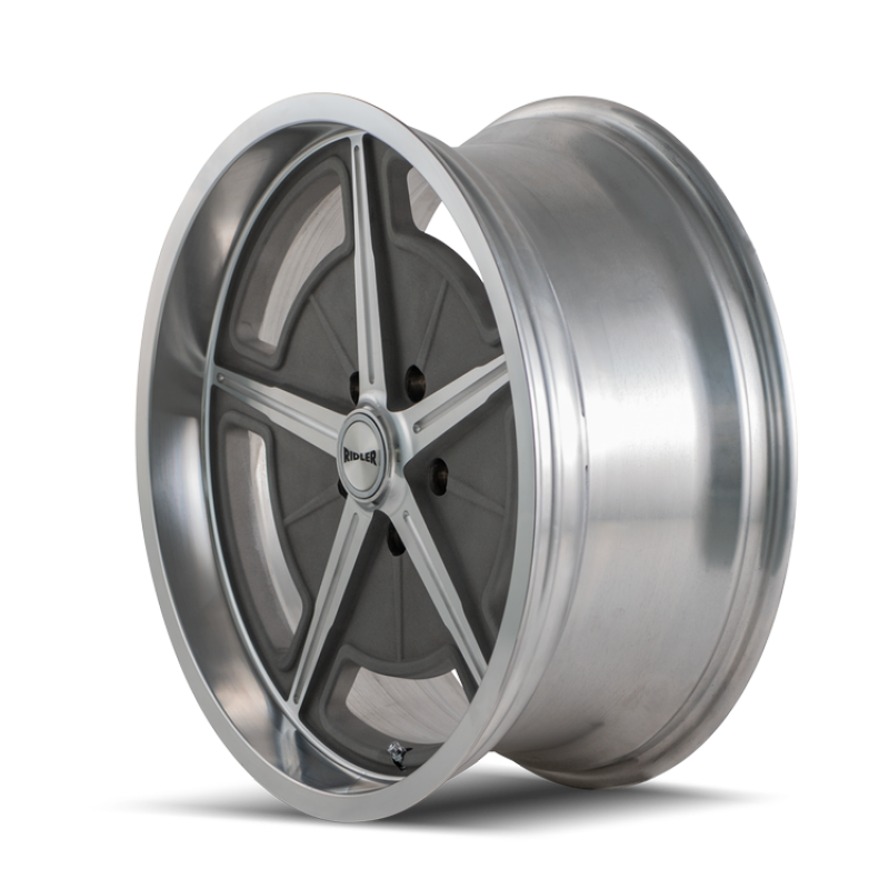 Picture of Ridler 605 18x9.5 / 5x120.65 BP / 0mm Offset / 83.82mm Hub Matte As-Cast Machined Wheel
