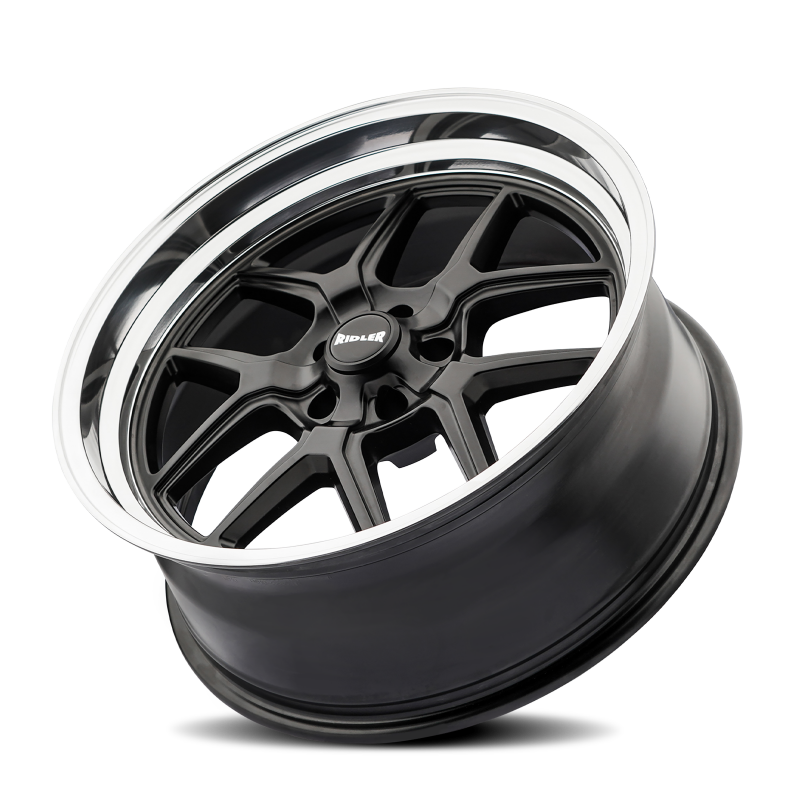 Picture of Ridler 610 17x8 / 5x127 BP / 0mm Offset / 83.82mm Hub Matte Black Polished Wheel