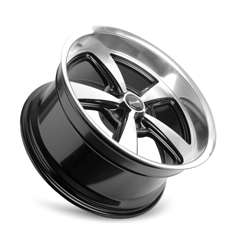 Picture of Ridler 652 18x8 / 5x114.3 BP / 0mm Offset / 83.82mm Hub Gls Blk w/ Diamond Cut Face & Lip Wheel