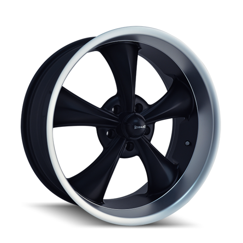 Picture of Ridler 695 17x7 / 5x114.3 BP / 0mm Offset / 83.82mm Hub Matte Black Machined Wheel