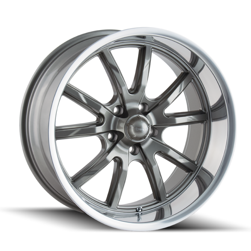 Picture of Ridler 650 17x7 / 5x114.3 BP / 0mm Offset / 83.82mm Hub Gloss Grey Polished Wheel