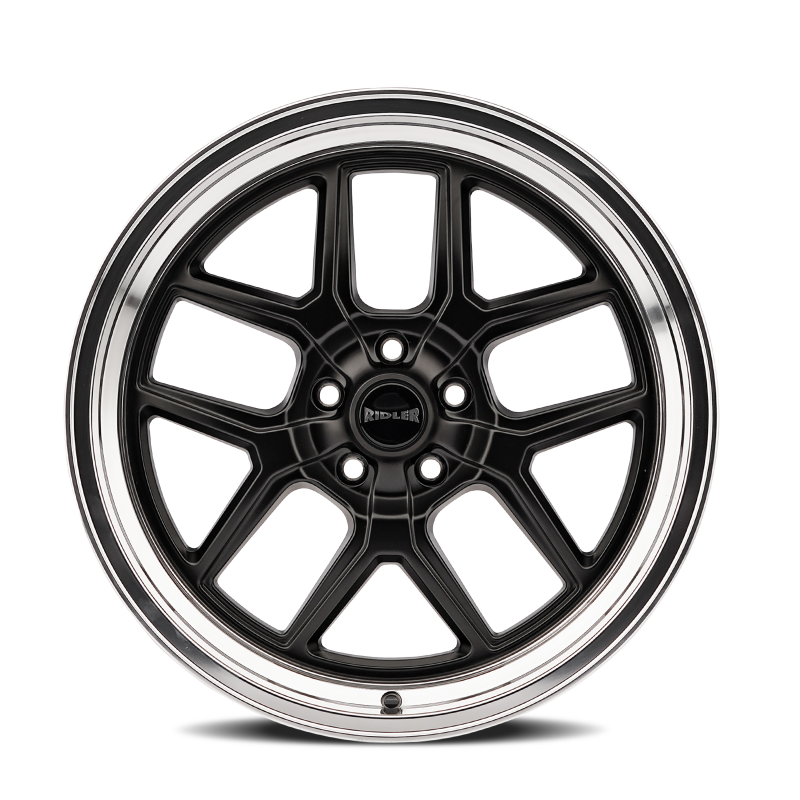 Picture of Ridler 610 17x7 / 5x127 BP / 0mm Offset / 83.82mm Hub Matte Black Polished Wheel