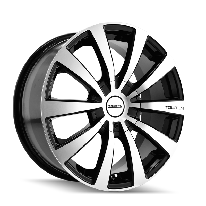 Picture of Touren 3130 TR3 16x7 / 5x112/120 BP / 42mm Offset / 72.62mm Hub Gloss Black Machined Wheel