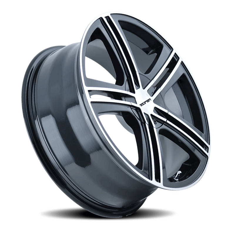 Picture of Touren 3262 TR62 17x7 / 5x100/114.3 BP / 40mm Offset / 72.62mm Hub Gloss Black Machined Wheel