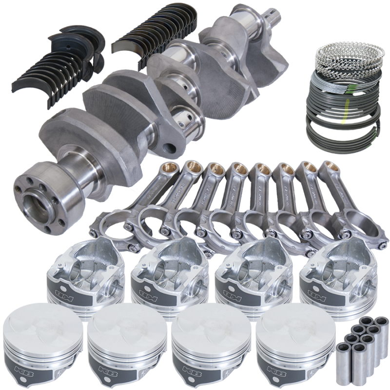 Picture of Eagle Chevy 350 1Pc 3.480in Crank 6.000in I-Beam Rod -7cc Flat Top 4.060in Pistons Rotating Assembly