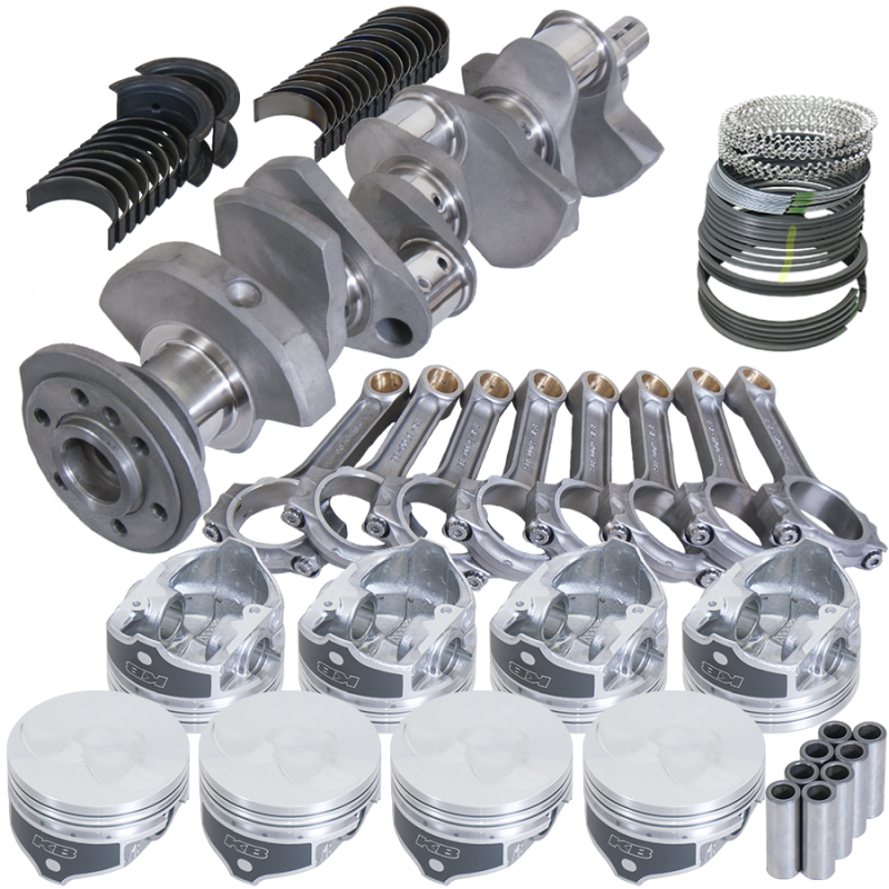 Picture of Eagle Chevy 350 1Pc 3.480in Crank 6.000in I-Beam Rod -7cc Flat Top 4.060in Pistons Rotating Assembly
