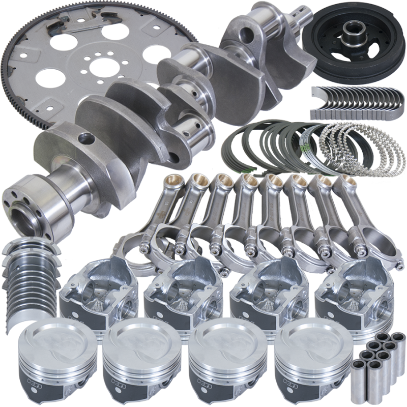 Picture of Eagle Chevy 350 1Pc 3.750in Crank 5.700in I-Beam Rod 4.040in Pistons 168 Tooth FP Balanced Assembly