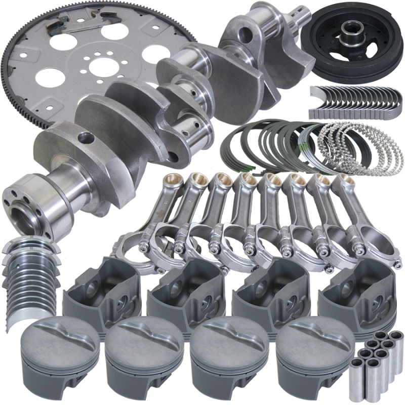 Picture of Eagle Chevy 350 1Pc 3.750in Crank 5.700in I-Beam Rods 4.030in Pistons 168 Tooth FP Balanced Assembly