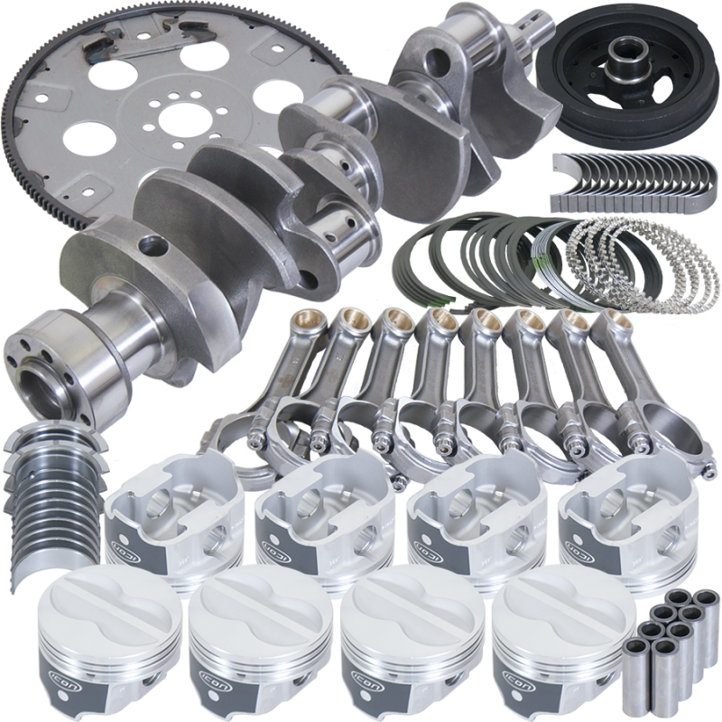 Picture of Eagle Chevy 350 1Pc 3.750in Crank 5.700in I-Beam Rod 4.040in Pistons 168 Tooth FP Balanced Assembly
