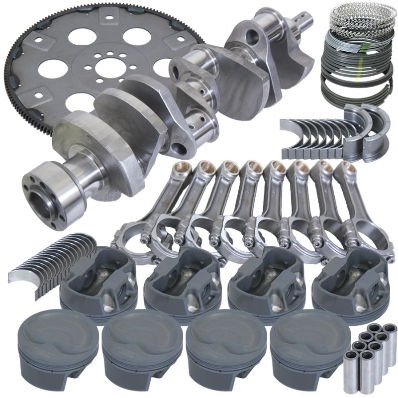 Picture of Eagle Chevy 350 1Pc 3.750in Crank 6.000in I-Beam Rod 4.040in Pistons 168 Tooth FP Balanced Assembly