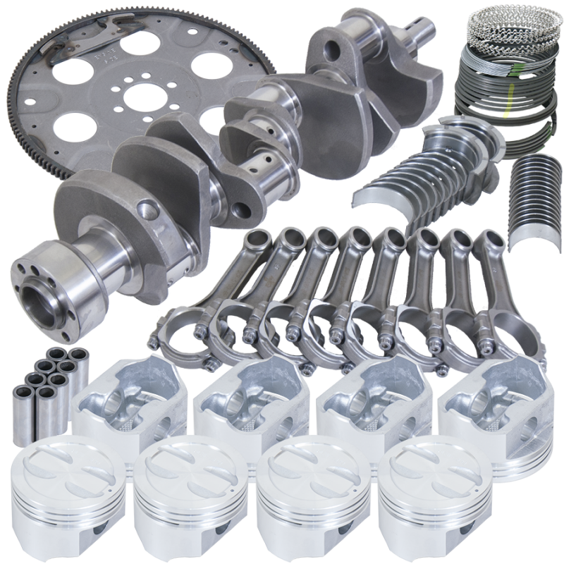 Picture of Eagle Chevy 350 1Pc 3.480in Crank 5.700in I-Beam Rods 4.060in Pistons 153 Tooth FP Balanced Assembly