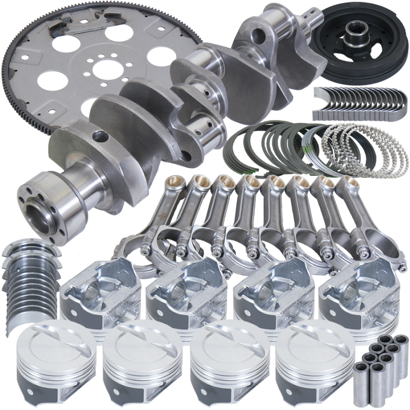 Picture of Eagle Chevy 350 1Pc 3.750in Crank 5.700in I-Beam Rods 4.060in Pistons 168 Tooth FP Balanced Assembly