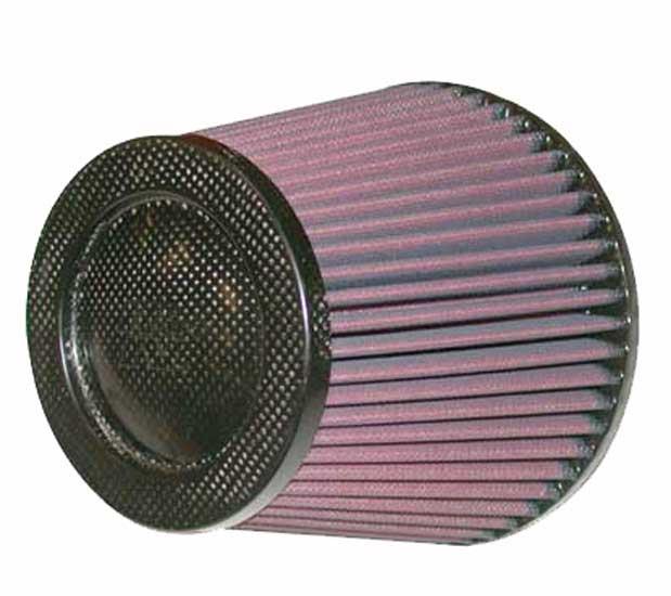 Picture of K&N Cone Filter 5in ID 6.5in base 4.5in top 5.625in height carbon fiber look