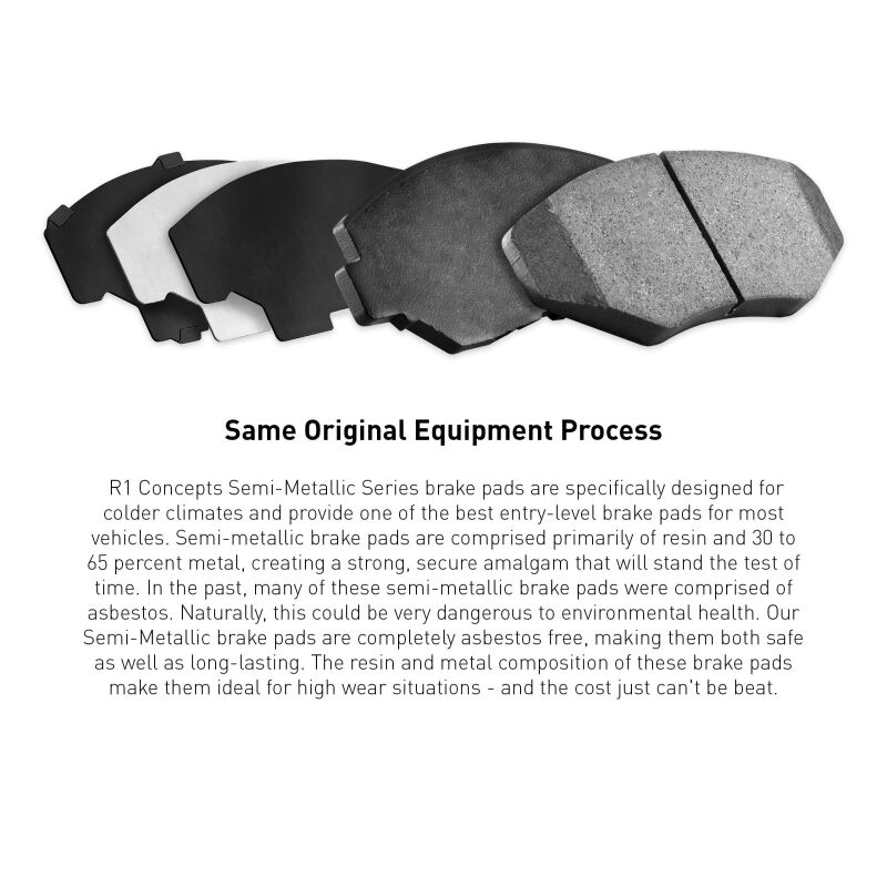 Picture of R1 Concepts RNC Semi Met Brake Pads - 2311-1504-00