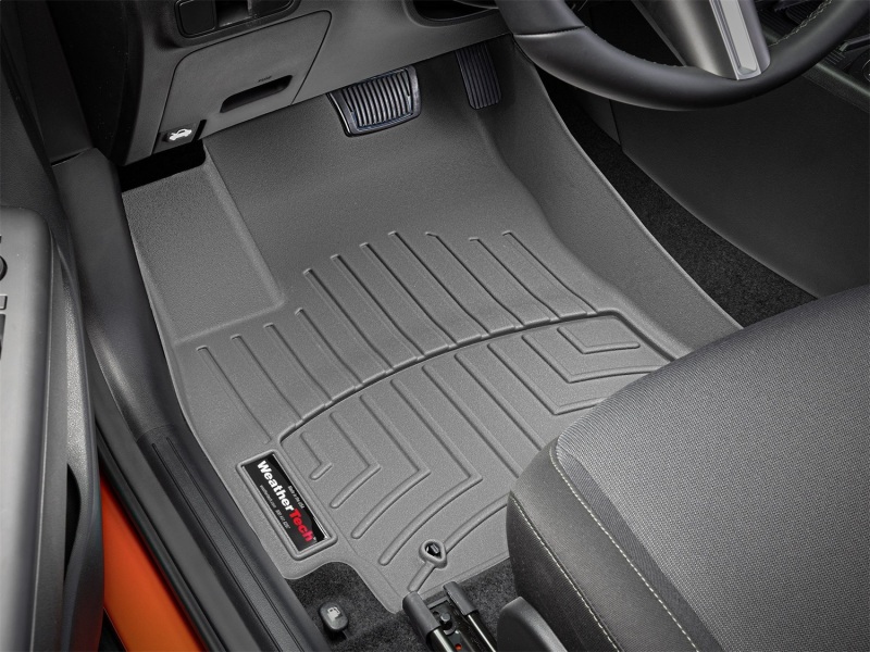 Picture of WeatherTech WT FloorLiner-Front-Grey Floor Mats - 4618381