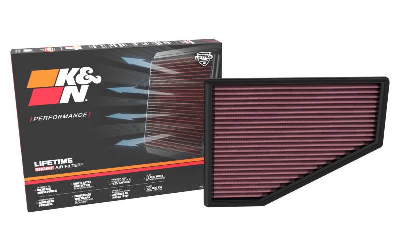 Picture of K&N 2021+ Jeep Grand Cherokee V6 3.6L Replacement Air Filter