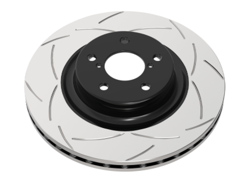 Picture of DBA 15-19 Porsche Macan S (w/350mm Front Rotor) Front 4X4 Survival Street Slotted Rotor