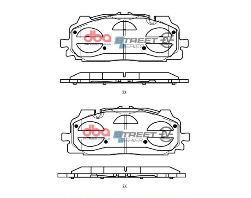 Picture of DBA 19-21 Audi A8 Quattro (w/375mm Front Rotor) Front SSEV Street Series Brake Pads