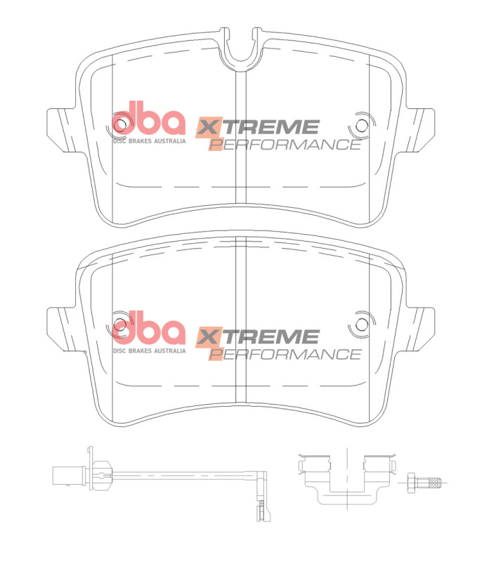 Picture of DBA 12-19 Audi A6 Rear XP Performance Brake Pads