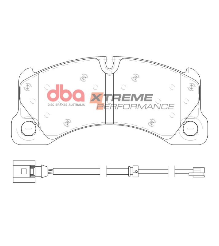 Picture of DBA 08-20 Porsche Cayenne (w/368mm Front Rotor) Front XP Performance Brake Pads