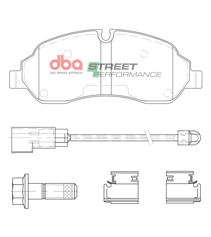 Picture of DBA 15-19 Ford Transit-150 SRW Front SP Performance Brake Pads