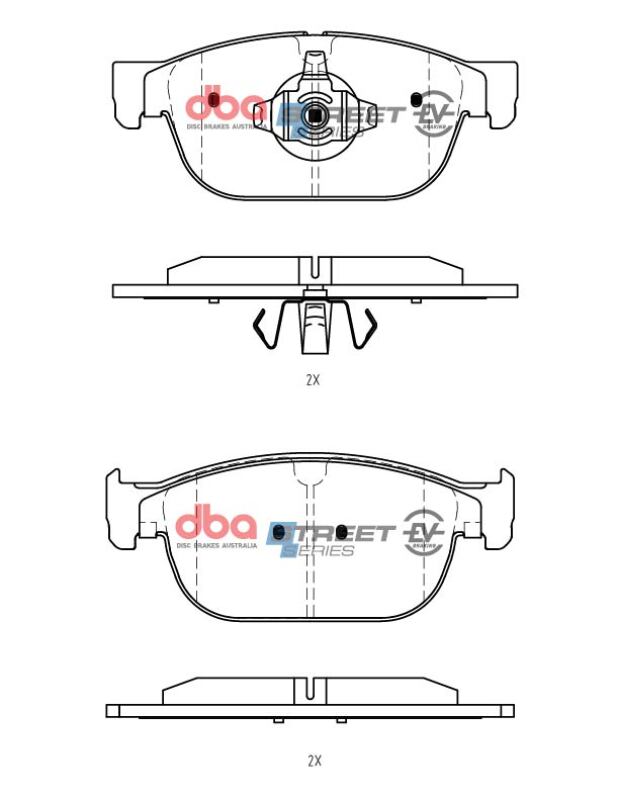 Picture of DBA 22-23 Volvo C40 Front SSEV Street Series Brake Pads